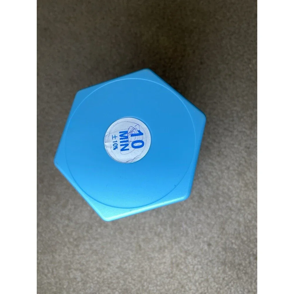 Large 10 Minute Sand Timer Blue Hourglass Visual Classroom Tool
